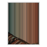 24×38" Metallic Float Frame Canvas - White Frame variant