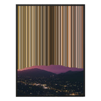 28×12" Metallic Float Frame Canvas - Black Frame variant