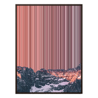 28×12" Metallic Float Frame Canvas - Brown Frame variant