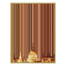 28×12" Metallic Float Frame Canvas - Gold Frame variant