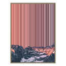 28×12" Metallic Float Frame Canvas - Natural Frame variant