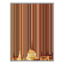 28×12" Metallic Float Frame Canvas - Silver Frame variant