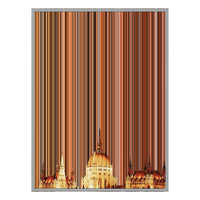 28×12" Metallic Float Frame Canvas - Silver Frame variant