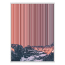 28×12" Metallic Float Frame Canvas - White Frame variant