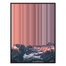 28×16" Metallic Float Frame Canvas - Black Frame variant