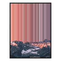 28×16" Metallic Float Frame Canvas - Black Frame variant