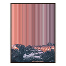 28×16" Metallic Float Frame Canvas - Brown Frame variant