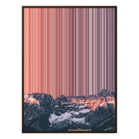 28×16" Metallic Float Frame Canvas - Brown Frame variant