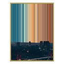 28×16" Metallic Float Frame Canvas - Gold Frame variant