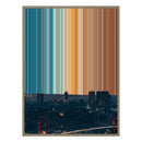 28×16" Metallic Float Frame Canvas - Natural Frame variant