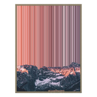 28×16" Metallic Float Frame Canvas - Natural Frame variant