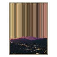 28×16" Metallic Float Frame Canvas - Natural Frame variant