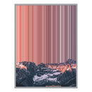 28×16" Metallic Float Frame Canvas - Silver Frame variant