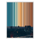 28×16" Metallic Float Frame Canvas - White Frame variant