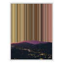 28×16" Metallic Float Frame Canvas - White Frame variant