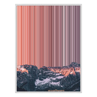 28×16" Metallic Float Frame Canvas - White Frame variant