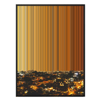 28×30" Metallic Float Frame Canvas - Black Frame variant