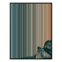 28×30" Metallic Float Frame Canvas - Black Frame variant