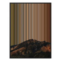 28×30" Metallic Float Frame Canvas - Black Frame variant