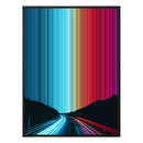 28×30" Metallic Float Frame Canvas - Black Frame variant