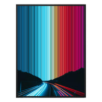 28×30" Metallic Float Frame Canvas - Black Frame variant