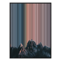 28×30" Metallic Float Frame Canvas - Black Frame variant