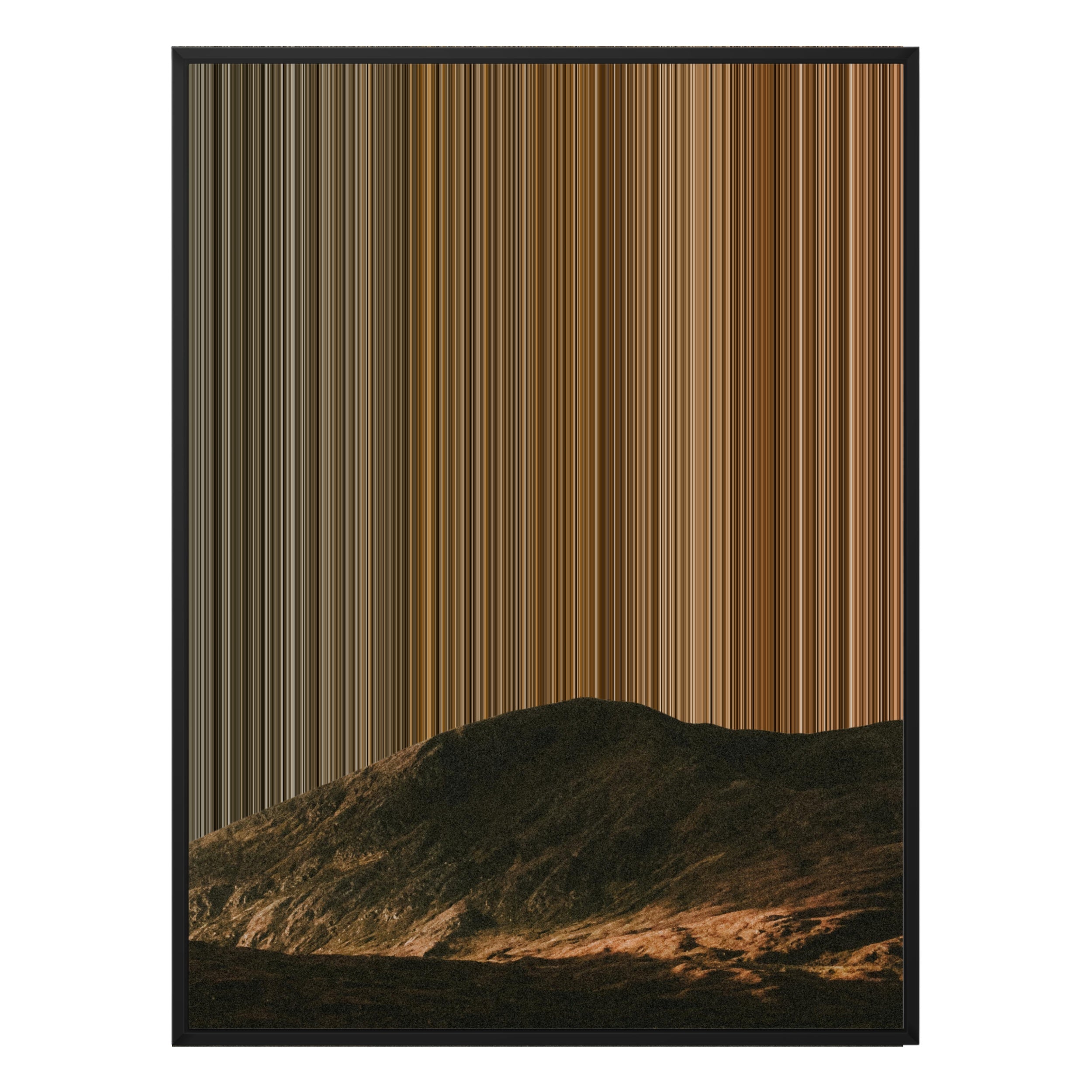 28×30" Metallic Float Frame Canvas - Black Frame variant