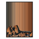 28×30" Metallic Float Frame Canvas - Black Frame variant