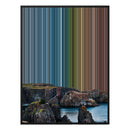 28×30" Metallic Float Frame Canvas - Black Frame variant