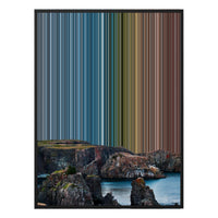 28×30" Metallic Float Frame Canvas - Black Frame variant