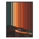 28×30" Metallic Float Frame Canvas - Black Frame variant