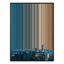 28×30" Metallic Float Frame Canvas - Black Frame variant