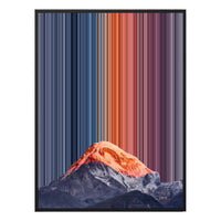 28×30" Metallic Float Frame Canvas - Black Frame variant