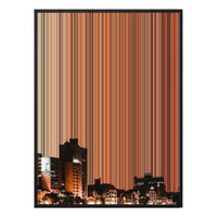 28×30" Metallic Float Frame Canvas - Black Frame variant