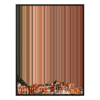 28×30" Metallic Float Frame Canvas - Black Frame variant