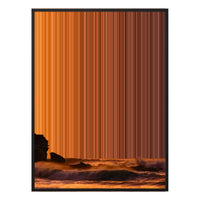 28×30" Metallic Float Frame Canvas - Black Frame variant