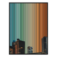 28×30" Metallic Float Frame Canvas - Black Frame variant