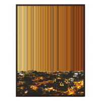 28×30" Metallic Float Frame Canvas - Brown Frame variant