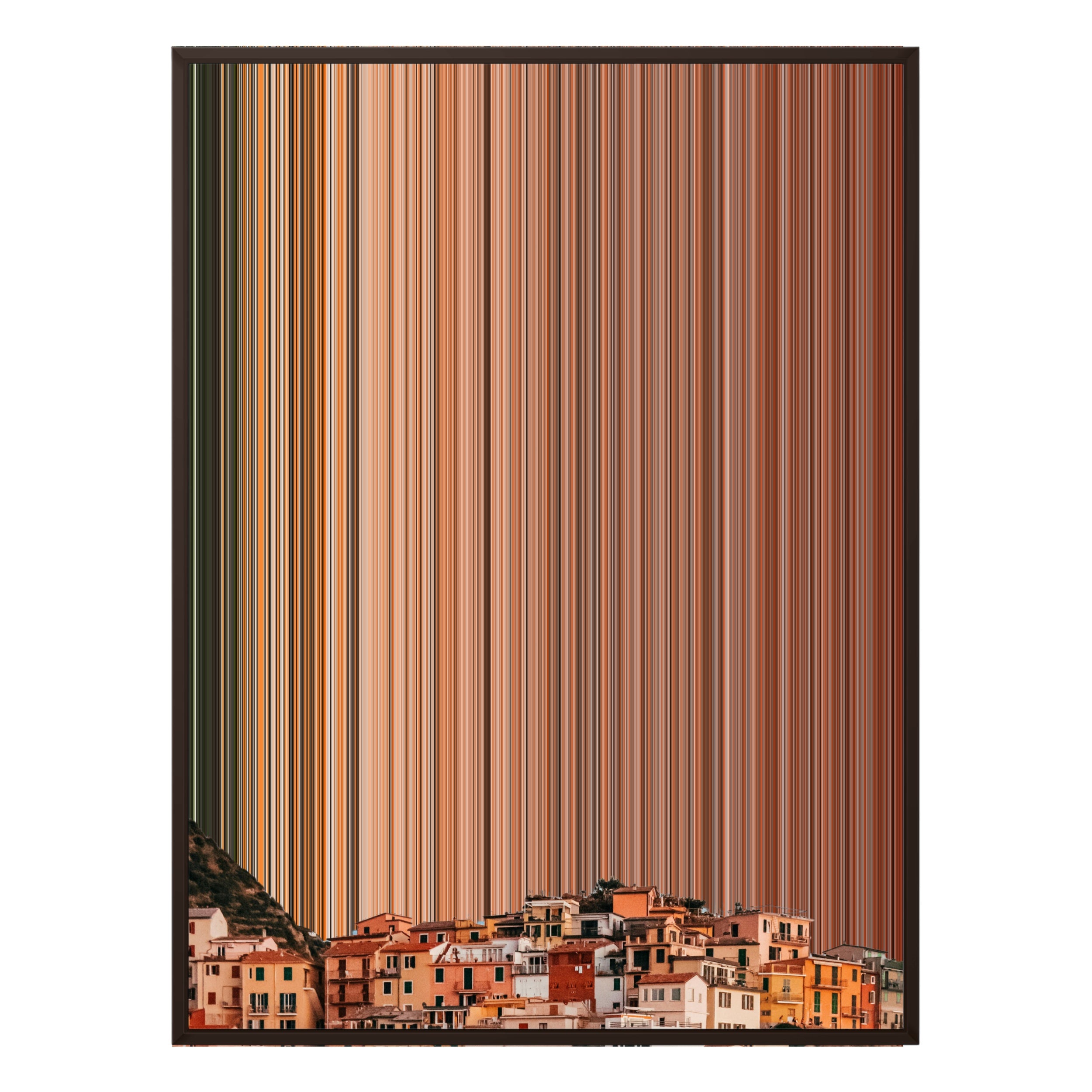 28×30" Metallic Float Frame Canvas - Brown Frame variant