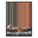 28×30" Metallic Float Frame Canvas - Brown Frame variant