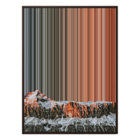 28×30" Metallic Float Frame Canvas - Brown Frame variant