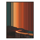 28×30" Metallic Float Frame Canvas - Brown Frame variant