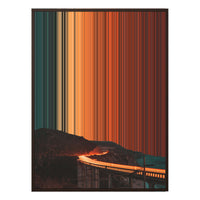 28×30" Metallic Float Frame Canvas - Brown Frame variant