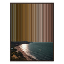 28×30" Metallic Float Frame Canvas - Brown Frame variant