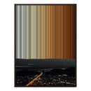 28×30" Metallic Float Frame Canvas - Brown Frame variant