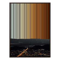 28×30" Metallic Float Frame Canvas - Brown Frame variant