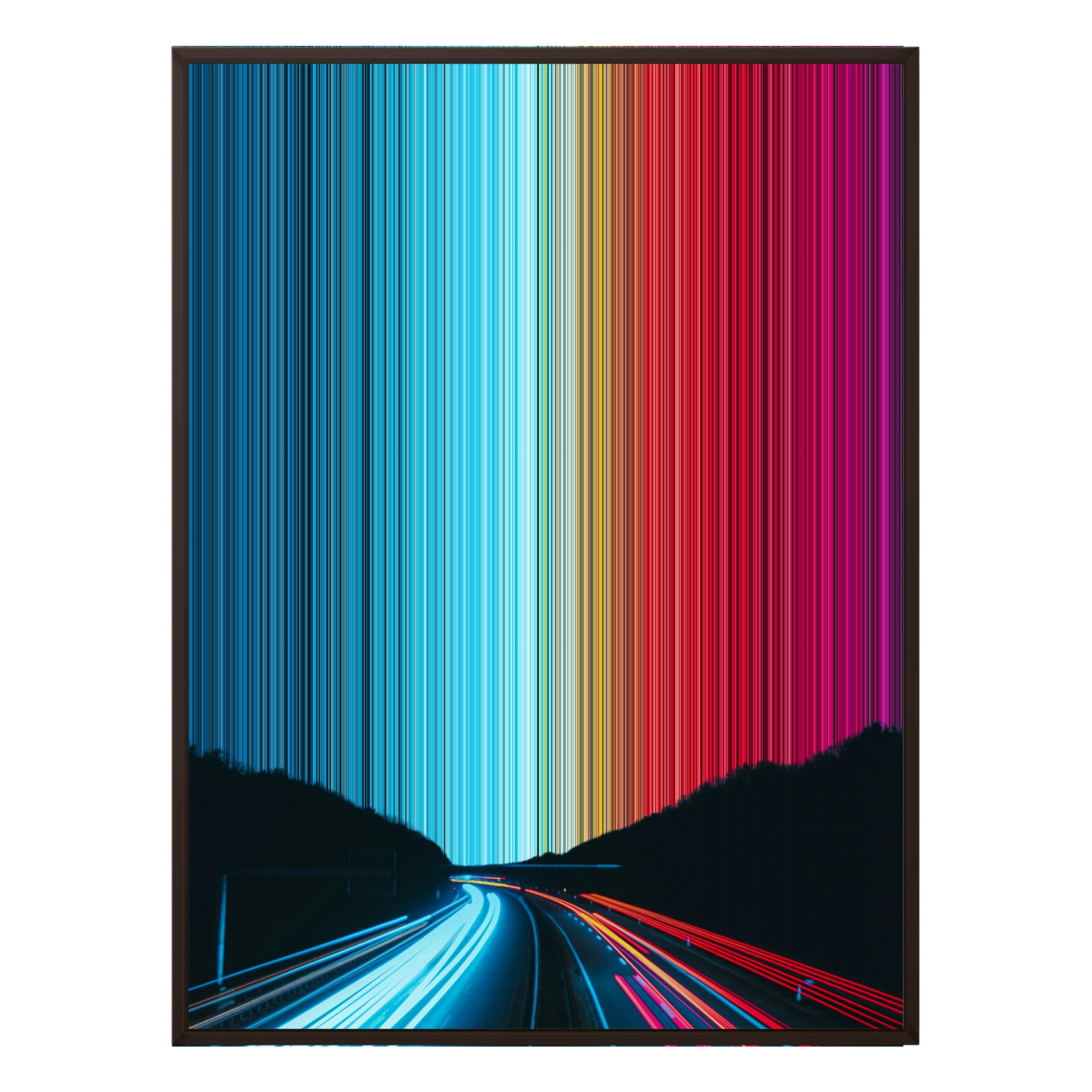 28×30" Metallic Float Frame Canvas - Brown Frame variant