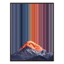 28×30" Metallic Float Frame Canvas - Brown Frame variant