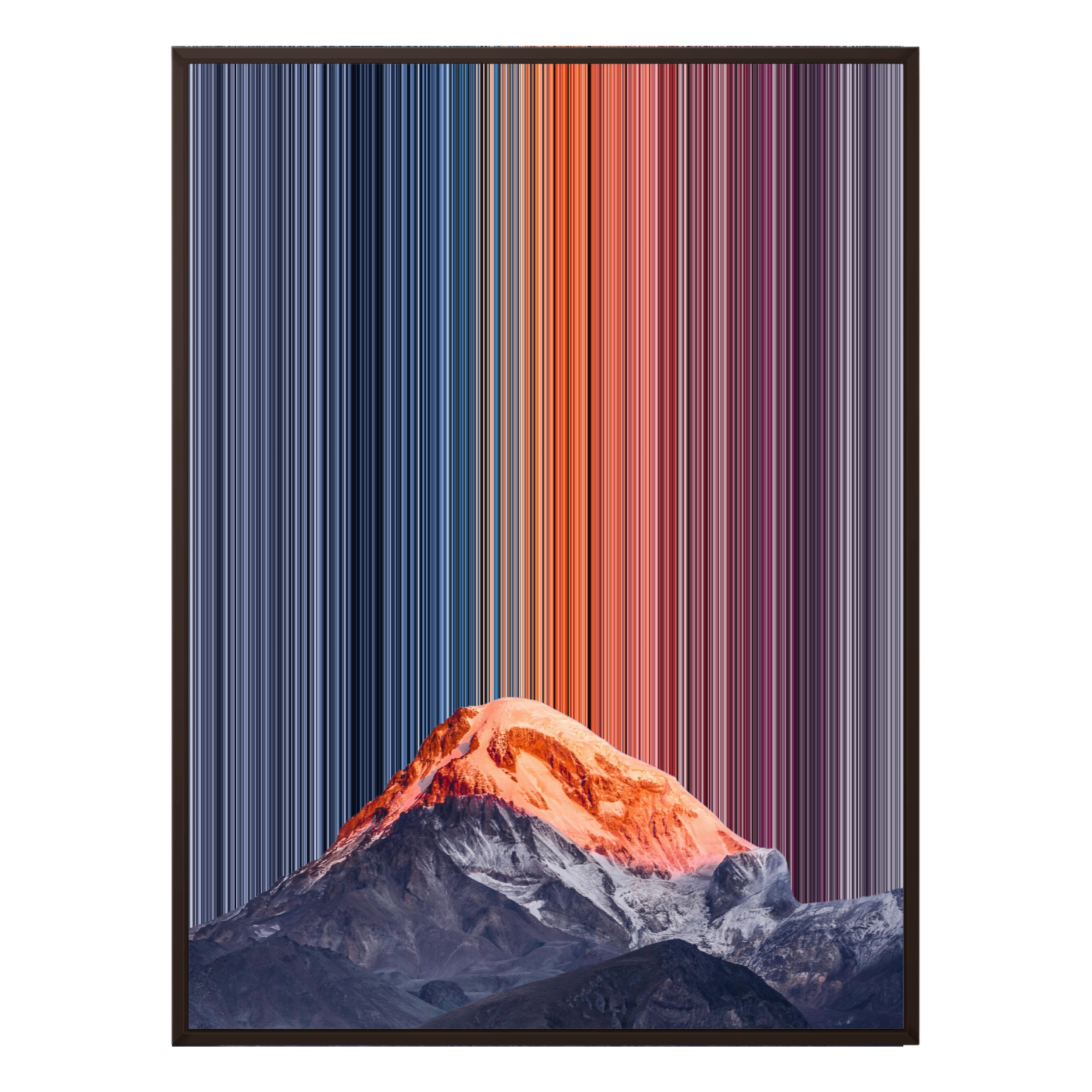 28×30" Metallic Float Frame Canvas - Brown Frame variant