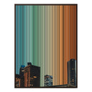 28×30" Metallic Float Frame Canvas - Brown Frame variant